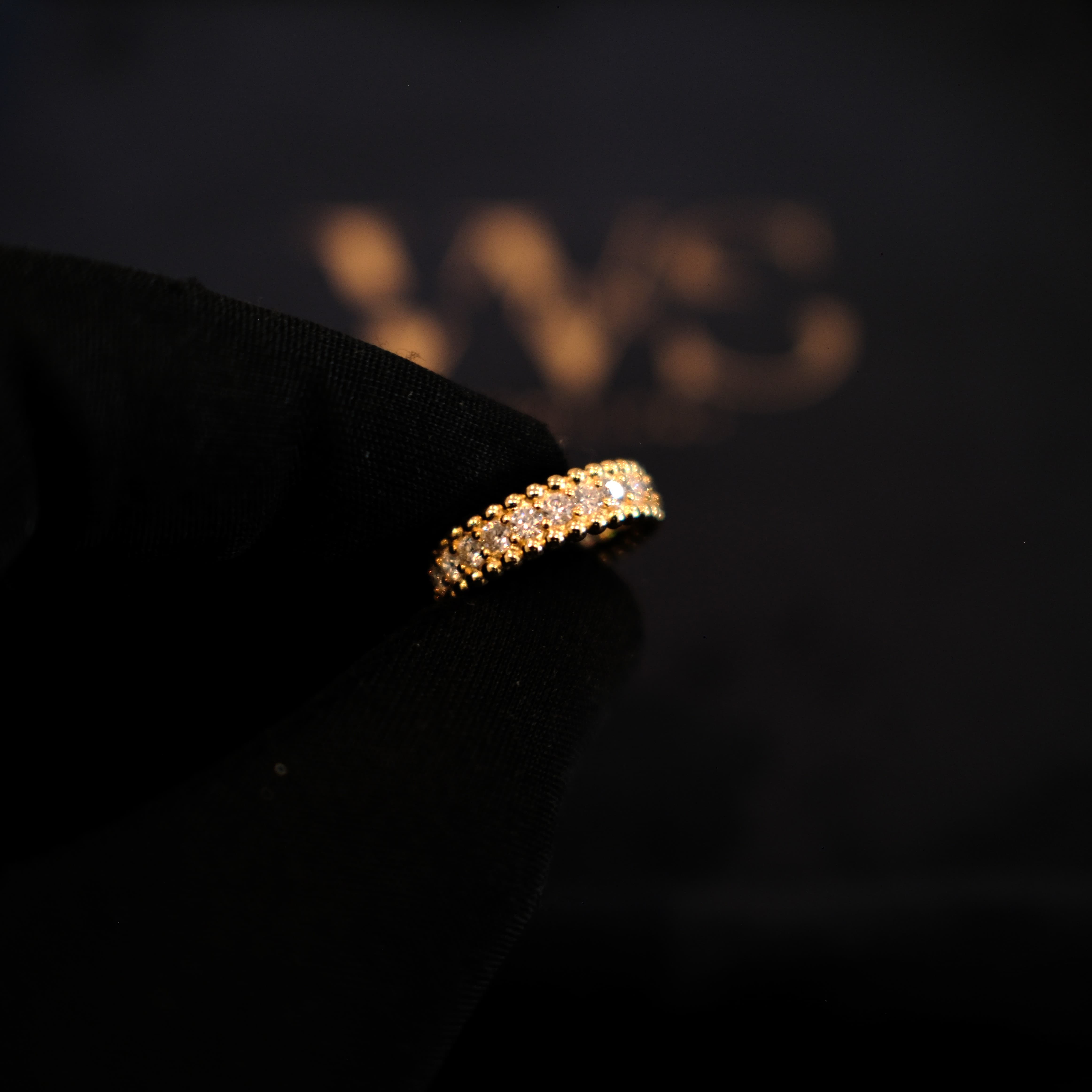 LUX BEADED RING